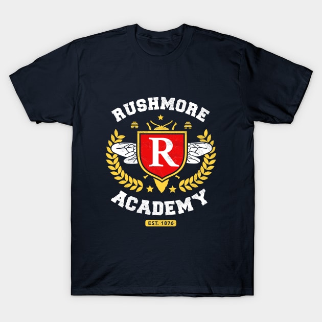 Rushmore Academy T-Shirt T-Shirt by dumbshirts